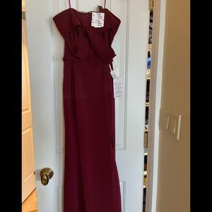 Women’s strapless gown JayGodfrey burgundy